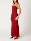 Nia Vetiver Dress in Merlot