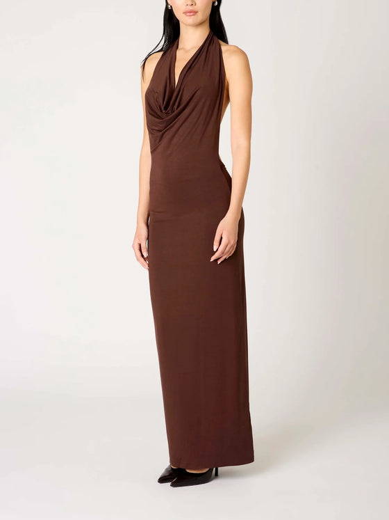 Nia Xenia Dress in Chocolate