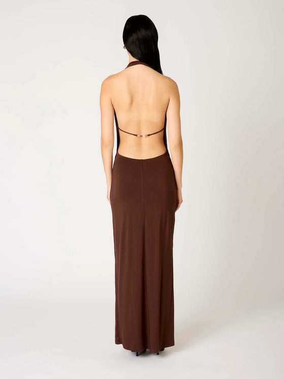 Nia Xenia Dress in Chocolate