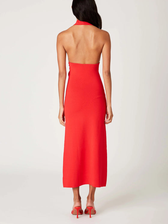 NIa Tamia Knit Dress in Cherry red