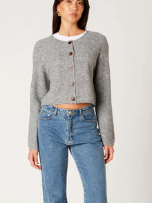  Nia the Brand Lisa Cardigan in Heather Grey