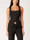 Nia the Brand Gisele Vest in Black