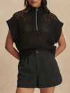 Varley Nila Mid Rise Short in Black
