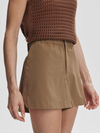 Varley Nila Mid Rise Short in Taupe Stone