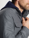 Norfolk Wool Bomber in Charcoal Peter Millar