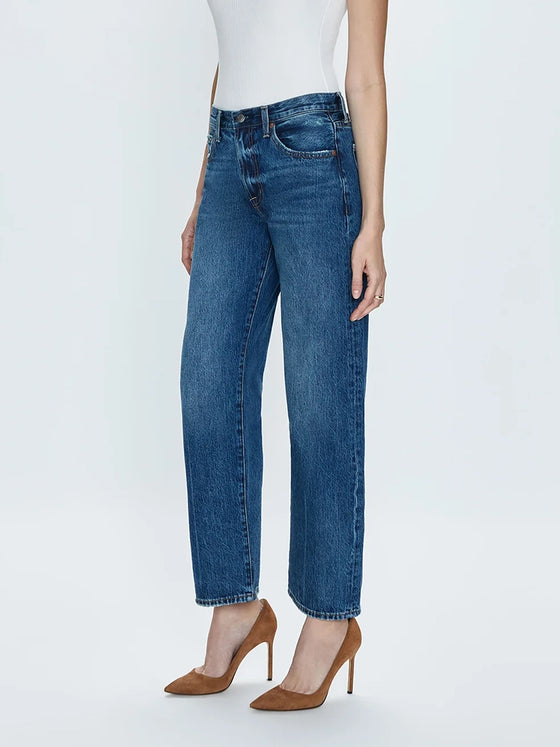 Pistola Jeans Lexi Mid Rise Bowed Straight in aritsan