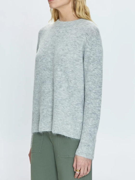 Pistola Denim Ivy Sweater in Soft Grey fuzzy