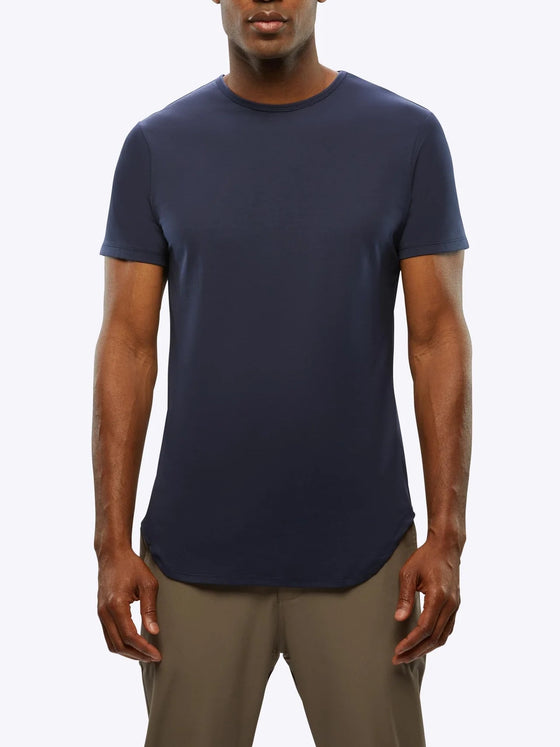 Cuts AO Elongated Tee in pacific blue