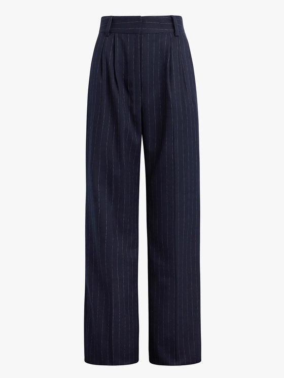 The Favorite Pant in Navy Pinstripe