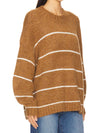 Pistola Carlen Mock Sweater in Caramel White Stripe