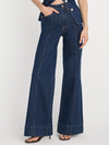 Good American Good Waist Palazzo Jeans in Indigo1169