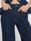 Good American Good Waist Palazzo Jeans in Indigo1169