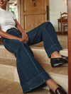 Good American Good Waist Palazzo Jeans in Indigo1169