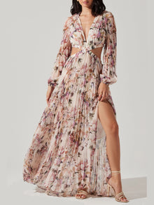 ASTR the Label Revery Dress in Cream Pink Floral