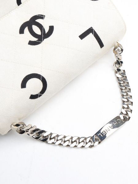 Chanel Canvas Coco Chain Top Handle Bag