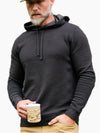 Criquet Quilted Hoodie in Black Key