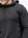 Criquet Quilted Hoodie in Black Key