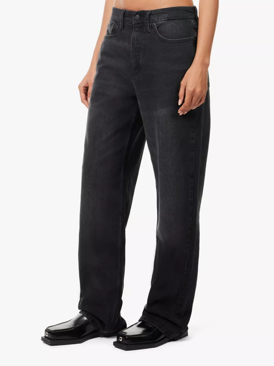 Good American Good '90s Relaxed Jeans in Black348 straight