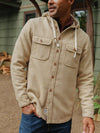 Criquet Herringbone Field Hoodie in Light Brown