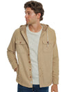 Criquet Herringbone Field Hoodie in Light Brown