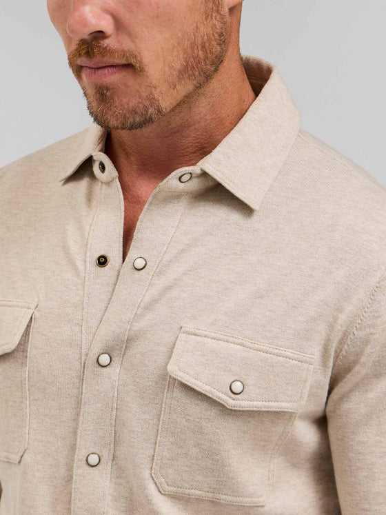 Rye 51 The Waylan -Merino Sweater Knit in Taupe