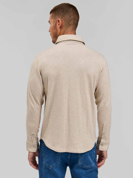 Rye 51 The Waylan -Merino Sweater Knit in Taupe