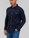 Rye 51 The Waylan -Merino Sweater Knit in Navy