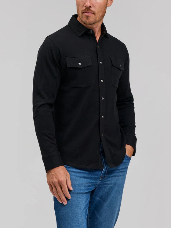Rye 51 The Waylan -Merino Sweater Knit in Black