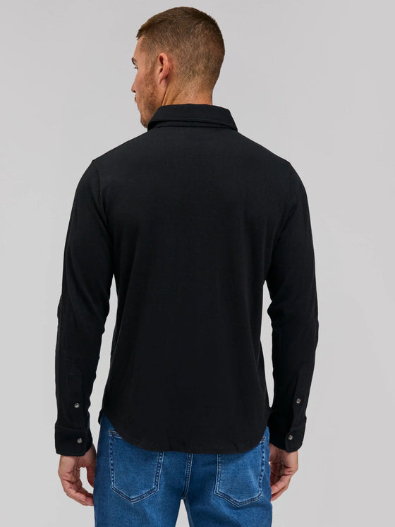 Rye 51 The Waylan -Merino Sweater Knit in Black