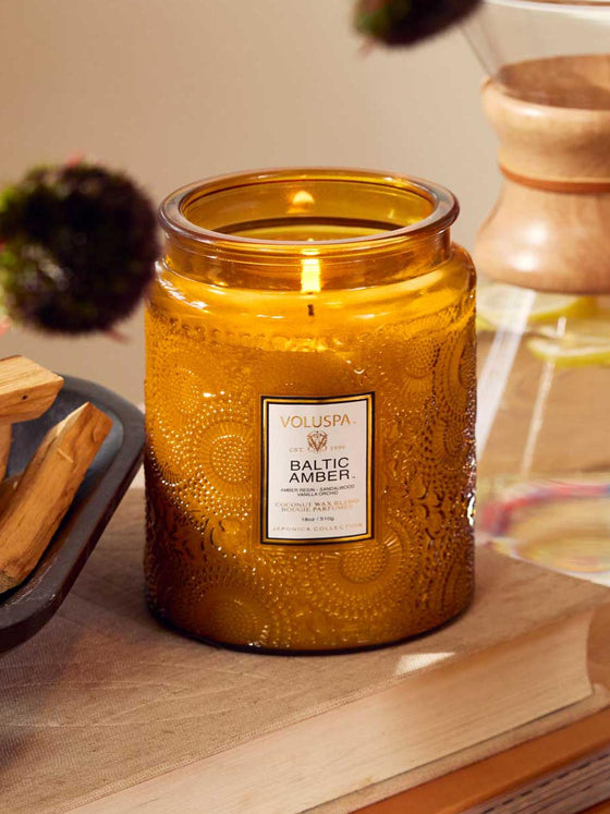 Voluspa Baltic Amber Large Jar Candle