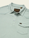 Howler Bro's Ranchero Polo in Seafoam