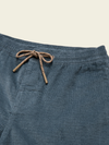Pressure Drop Shorts: Grid in Blue Mirage