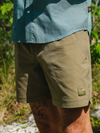 Salado Shorts - Seersucker in Capers