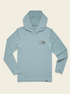Howler Bro's HB Tech Hoodie in Pool Blue