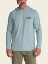 Howler Bro's HB Tech Hoodie in Pool Blue