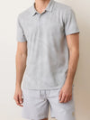 Marine Layer Air Printed Polo in High Rise Frond