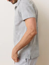 Marine Layer Air Printed Polo in High Rise Frond