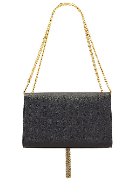 Saint Laurent Small Kate Tassel Chain Bag in Nero
