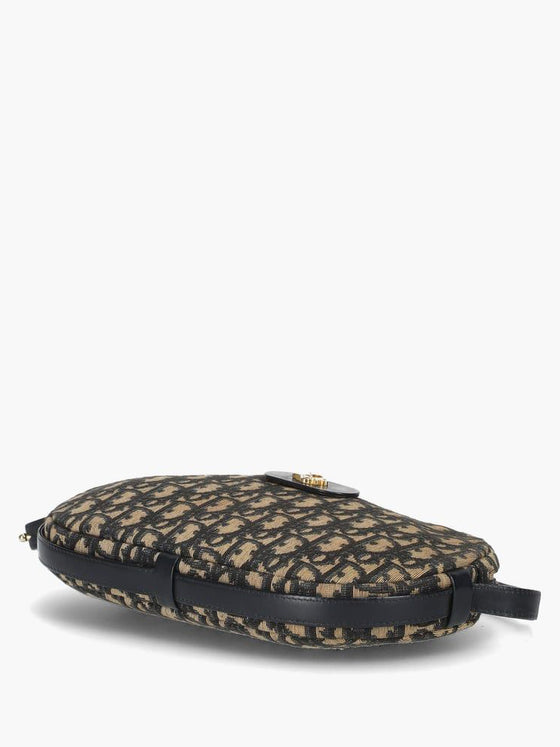 Fabric Dior Oblique Canvas Shoulder Bag