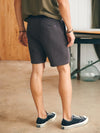 Faherty Brand Whitewater Sweatshort in Washed Black