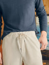 Faherty brand Essential Italian Knit Cord Short 6" in stone