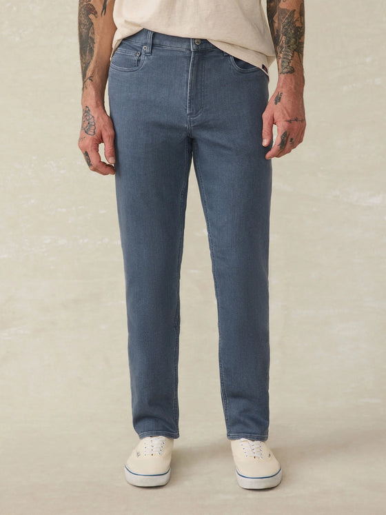 Faherty Brand Stretch Terry 5-Pocket Pant in Tradewinds