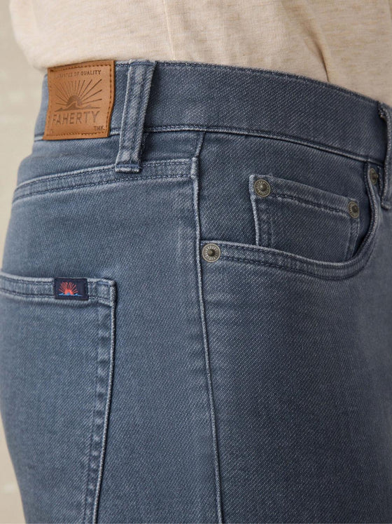 Faherty Brand Stretch Terry 5-Pocket Pant in Tradewinds jeans men