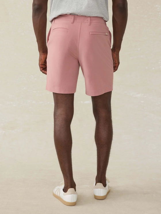 Faherty Brand All Day Shorts 7" in rose red