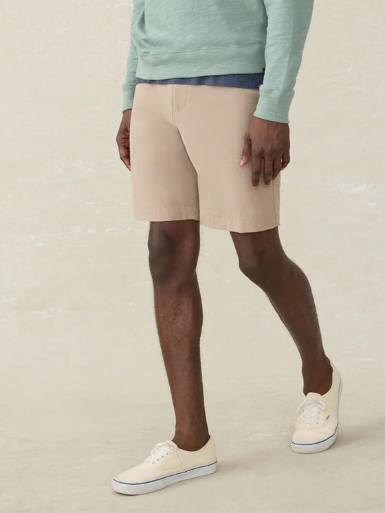 Faherty Brand All Day Shorts 9" in Khaki