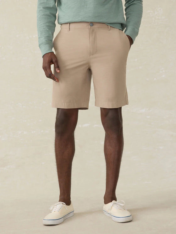 Faherty Brand All Day Shorts 9" in Khaki