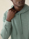 Faherty Brand Sunwashed Slub Hoodie in Sage Creek