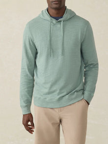  Faherty Brand Sunwashed Slub Hoodie in Sage Creek