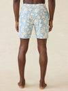 Faherty Brand Shorelite Trunk in river Waters Blossom blue orange floral