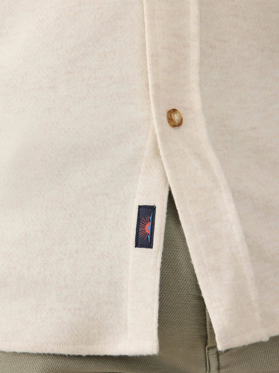 Faherty Brand Legend Sweater Shirt in off white